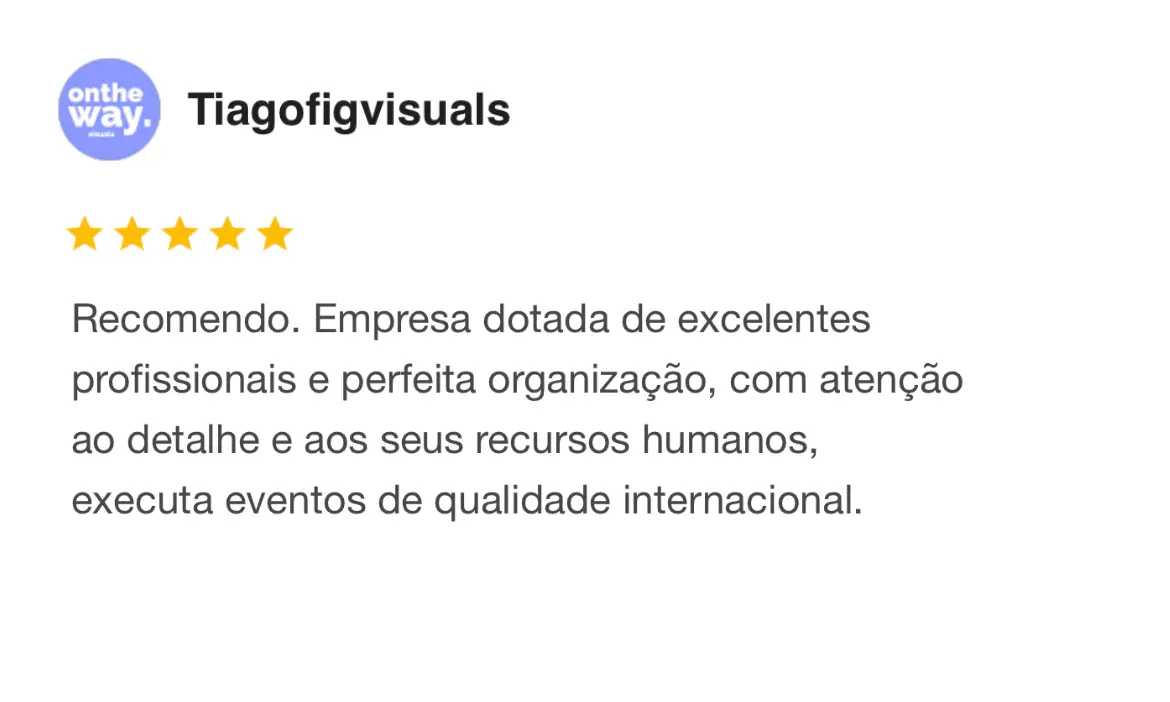 Avaliação de cliente da Eloquence 1