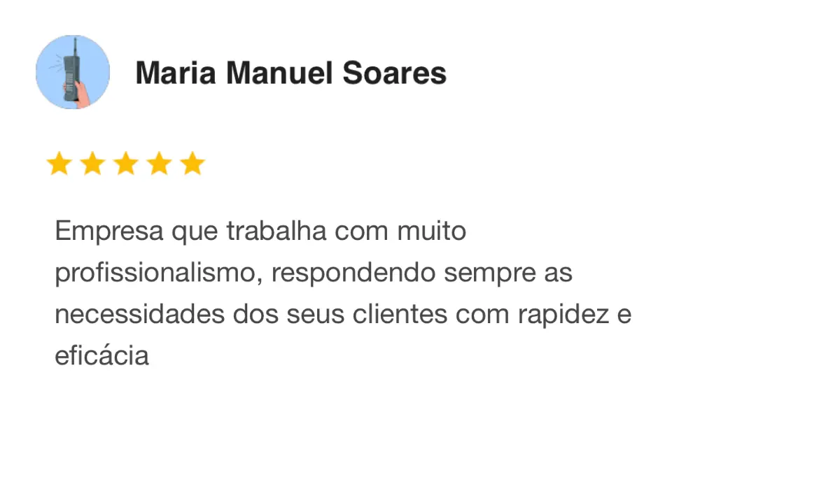 Avaliação de cliente da Eloquence 3